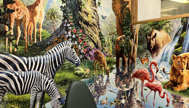 En collage av en rekke dyr