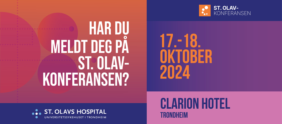 Tekstplakat som lyder: Har du meldt deg på St. Olav-konferansen?format=webp&