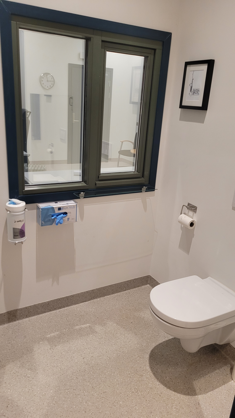 Bilde av toalett. Prøvetakingsenheten Avdeling for klinisk farmakologi